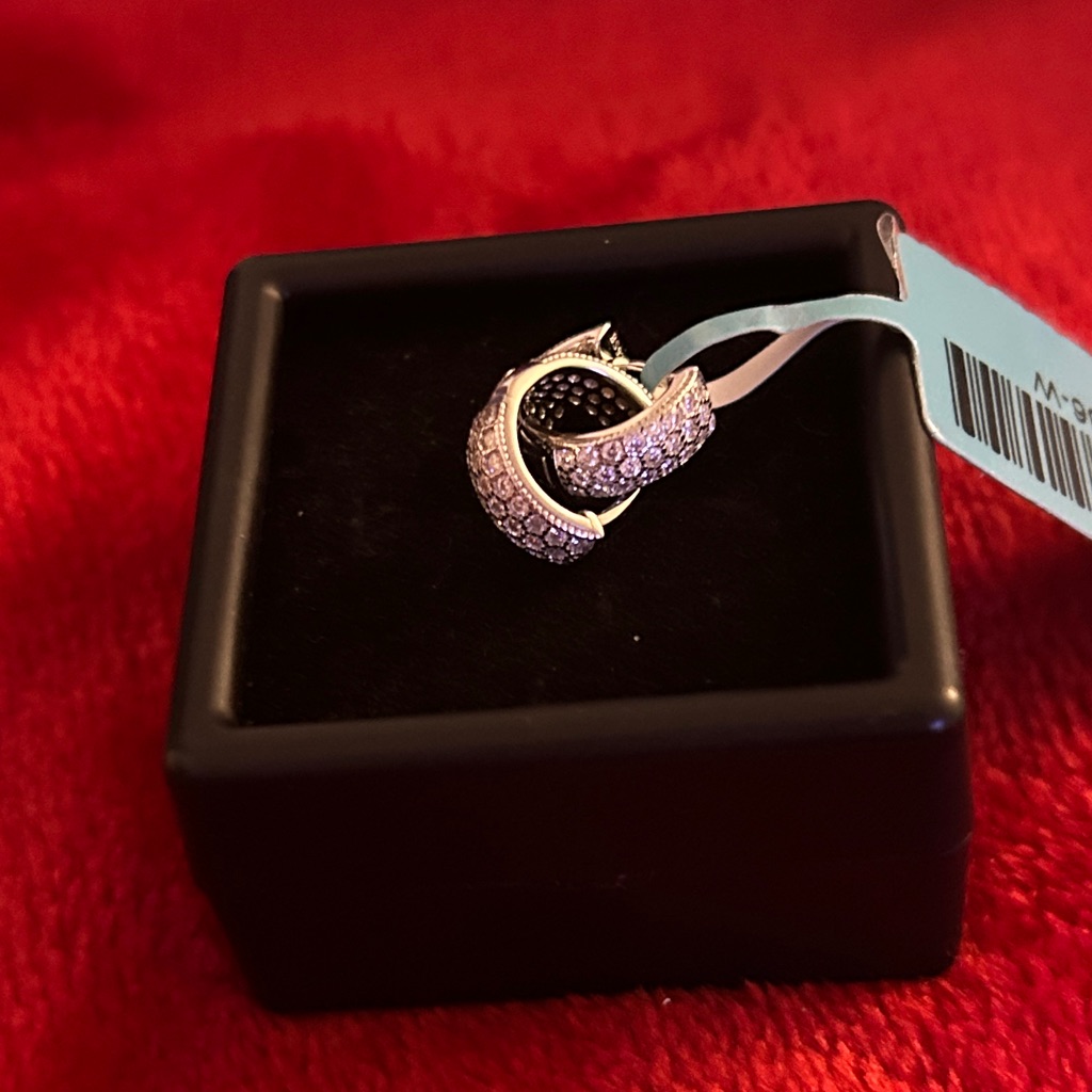 Luxury Moissanite Diamond Huggie Hoop Earrings 100$